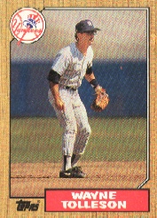 1987 Topps Baseball Cards      224     Wayne Tolleson